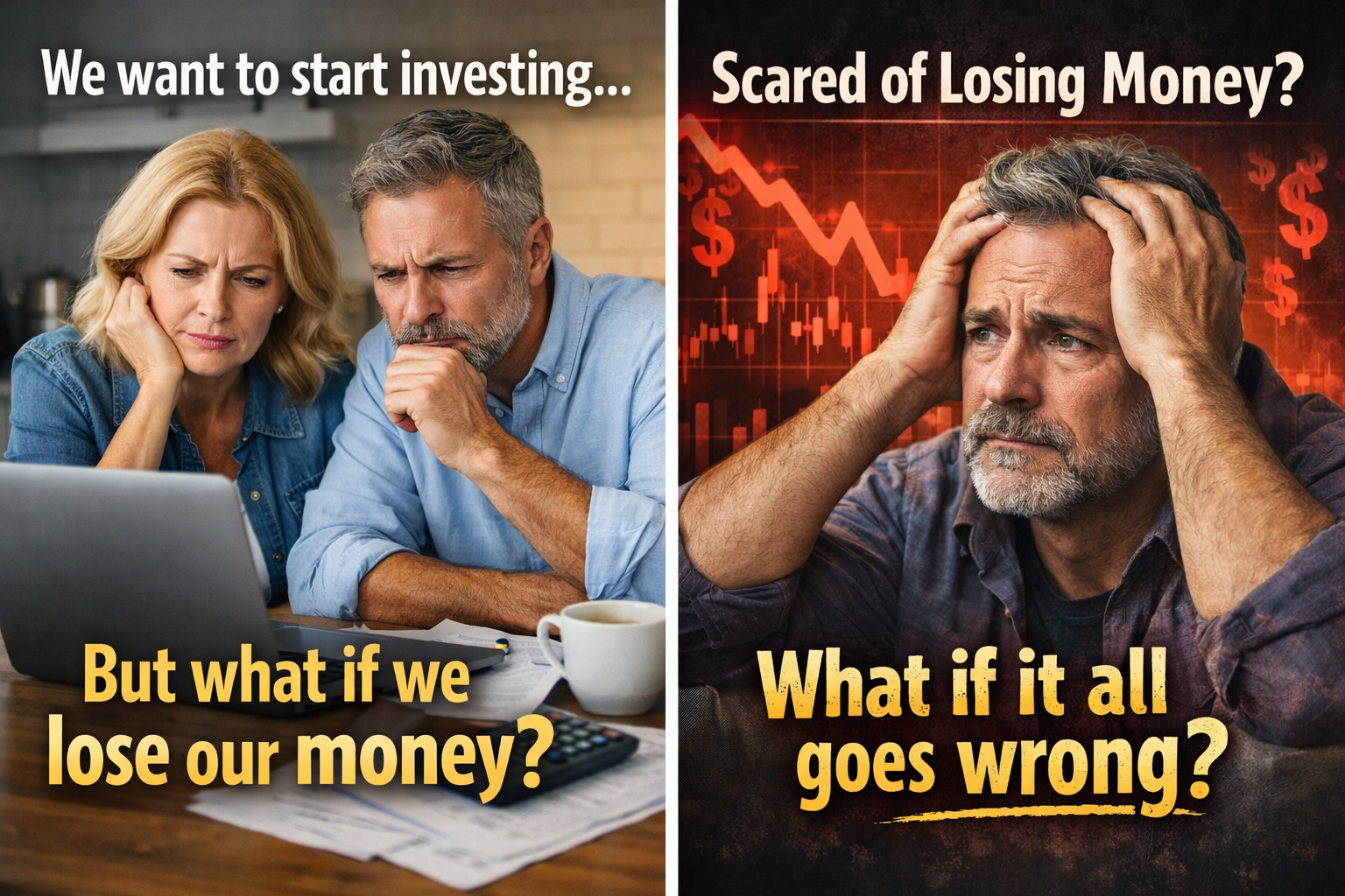Middle-aged and afraid to invest? These 5 steps help you get started without the fear of losing money