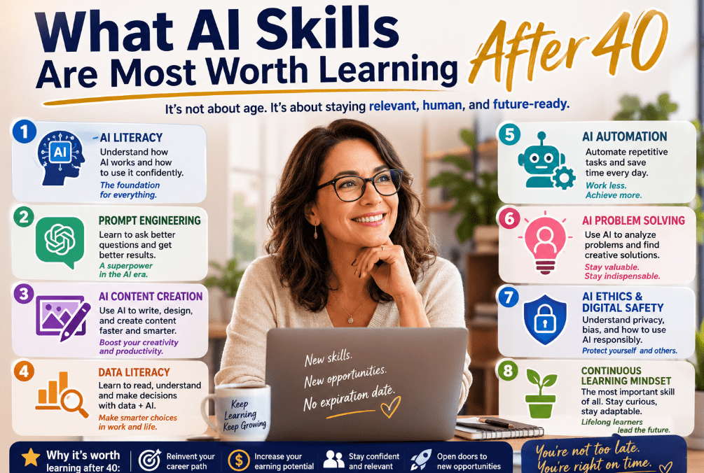 What AI Skills Are Most Worth Learning After 40 (And Why You Have a Hidden Advantage)